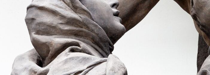 Vidění sv Luitgardy, Matyáš Bernard Braun, detail, fotoarchiv GHMP